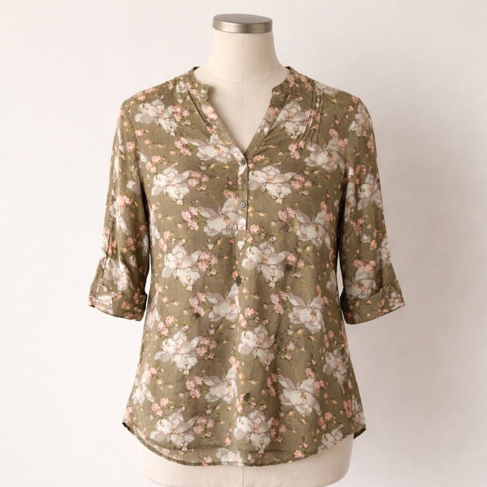 Ralph Lauren Denim & Supply Tunic Top Size XS Floral Prairie Cottage Romantic
